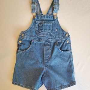 Denim Overall Shorts